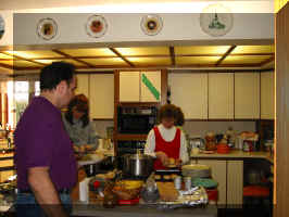 This is food, Buffet style. mmm, good.