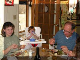 Can't talk. Eating. The food is excellent. As always. 