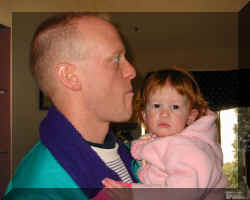 Dad and Marissa Arrive for the Hunt. Marrisa is well rested and ready to go. Dad has his game face on. 